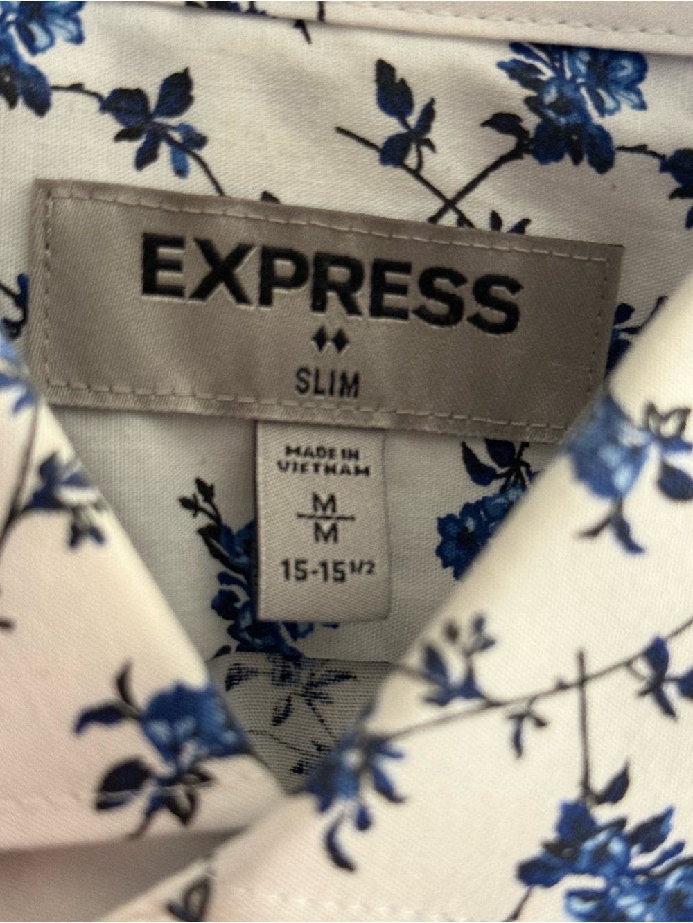 Express Slim Fit Floral Dress Shirt - Picture 6 of 9
